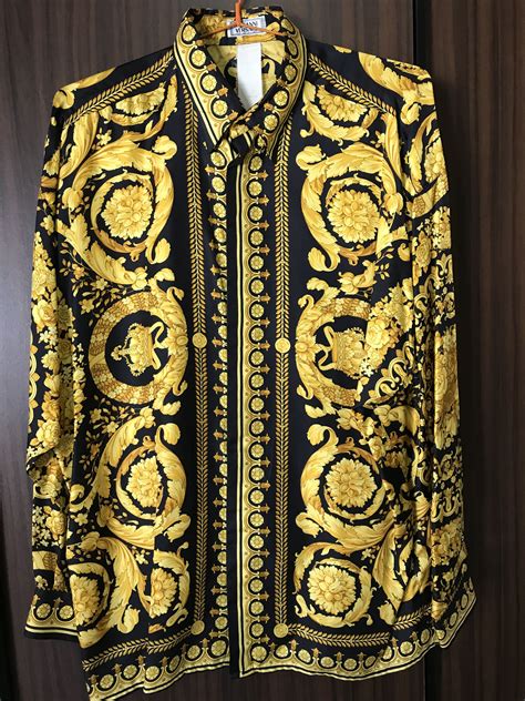 versace silk shirt hiphop|Versace silk shirt vintage.